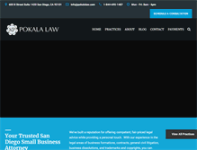 Tablet Screenshot of pokalalaw.com